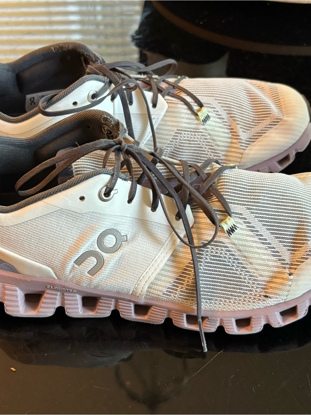 On Running women’s  Cloud Running Shoes — White & Gray